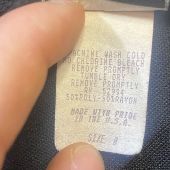 EVA Vintage 90s Square Fit Floral Embroidered Red Trimmed Vest Boho Teacher SZ8 - Picture 8 of 8